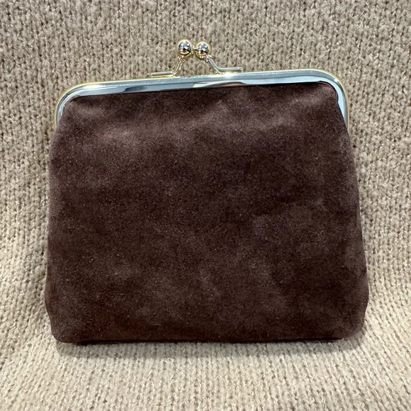 Dooney and Bourke Kiss Lock suede wallet - Picture 2 of 4